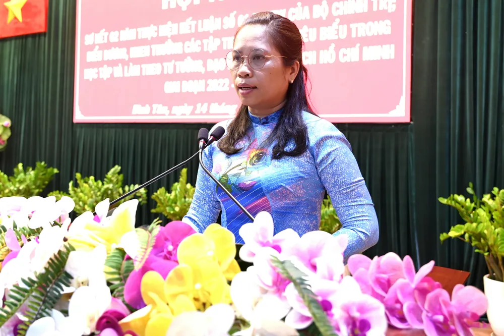 Trưởng Ban Tuyên giáo Quận ủy quận Bình Tân Nguyễn Thị Bé Hai. Ảnh: VĂN MINH Trưởng Ban Tuyên giáo Quận ủy quận Bình Tân Nguyễn Thị Bé Hai. Ảnh: VĂN MINH