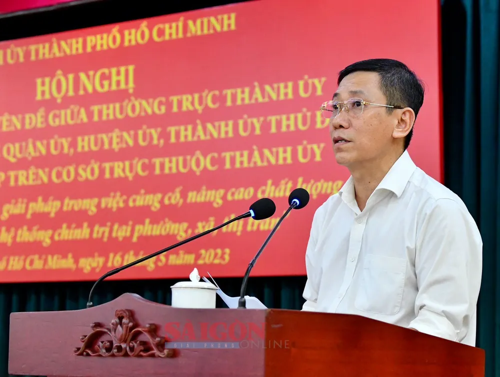 Phó Trưởng Ban Dân vận Thành ủy TPHCM Trần Xuân Điền. Ảnh: VIỆT DŨNG