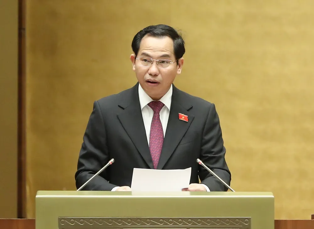 Chủ nhiệm Ủy ban Tài chính – Ngân sách Lê Quang Mạnh. Ảnh: QUANG PHÚC