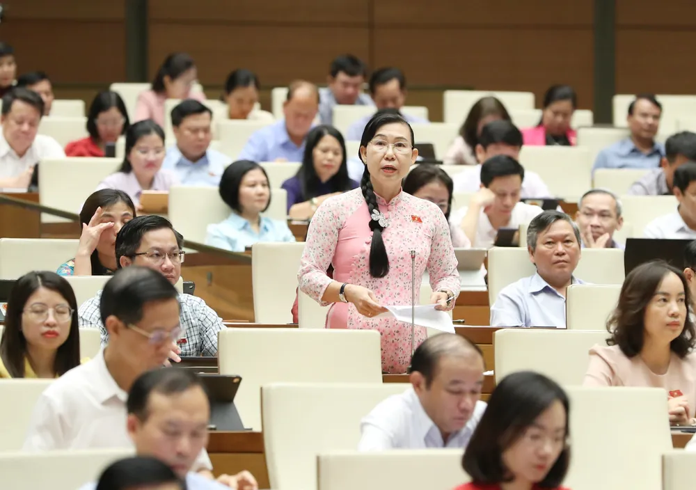 ĐB Phan Thị Mỹ Dung (Long An). Ảnh: QUANG PHÚC