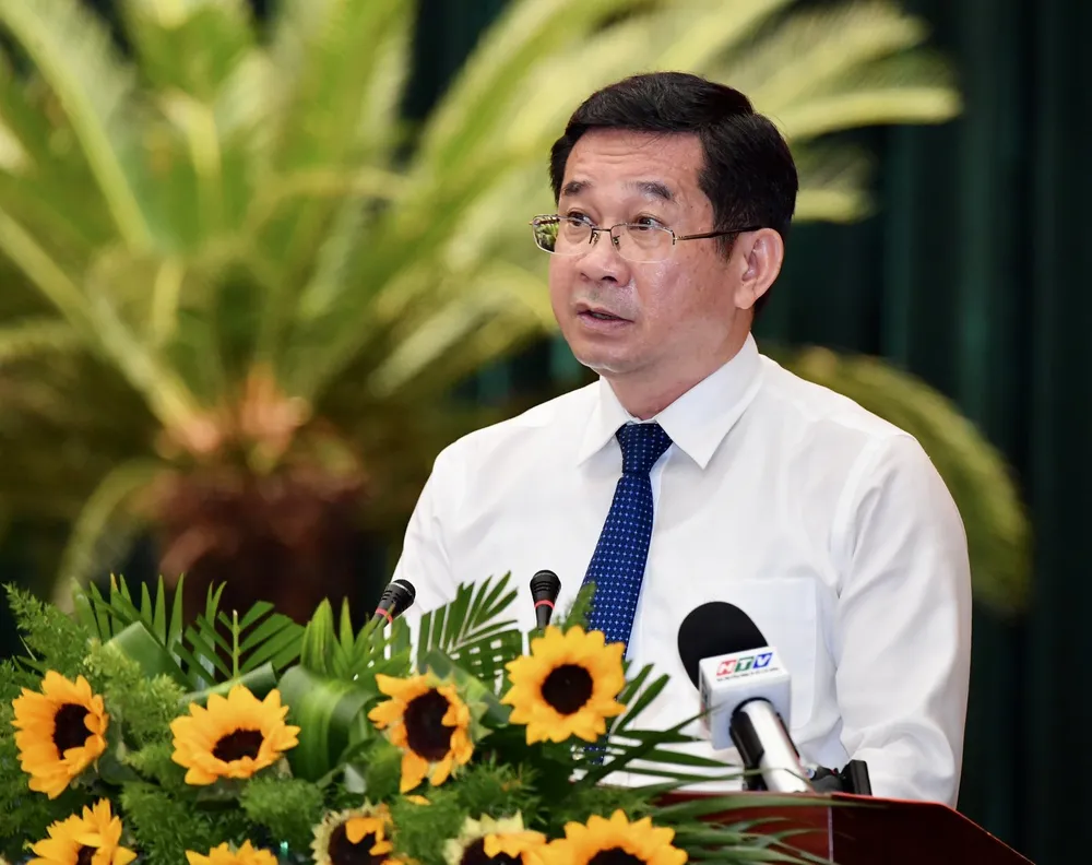 Chủ nhiệm Ủy ban Kiểm tra Thành ủy TPHCM Dương Ngọc Hải phát biểu tại hội nghị. Ảnh: VIỆT DŨNG Chủ nhiệm Ủy ban Kiểm tra Thành ủy TPHCM Dương Ngọc Hải phát biểu tại hội nghị. Ảnh: VIỆT DŨNG