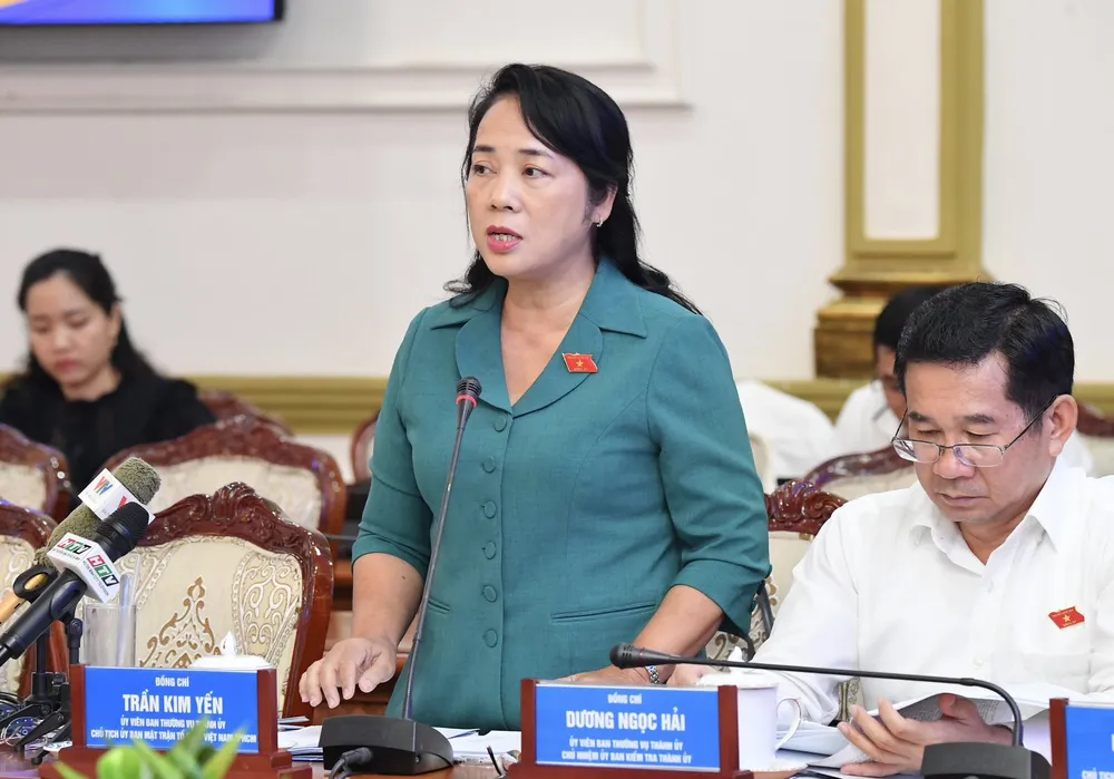 ĐBQH Trần Kim Yến phát biểu. Ảnh: VIỆT DŨNG ĐBQH Trần Kim Yến phát biểu. Ảnh: VIỆT DŨNG