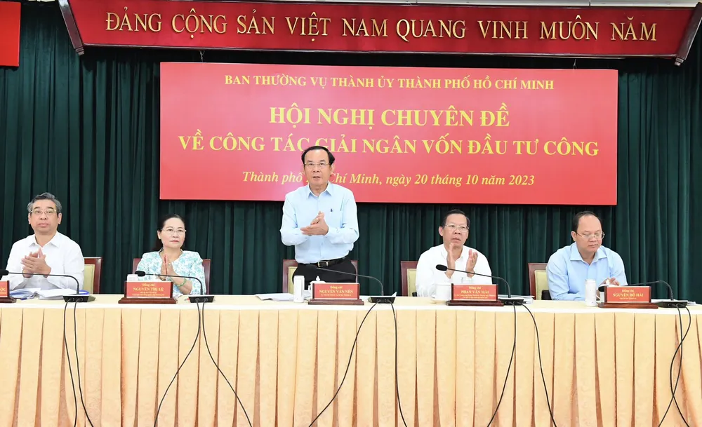 TPHCM tổ chức hội nghị chuyên đề về giải ngân vốn đầu tư công ảnh 1