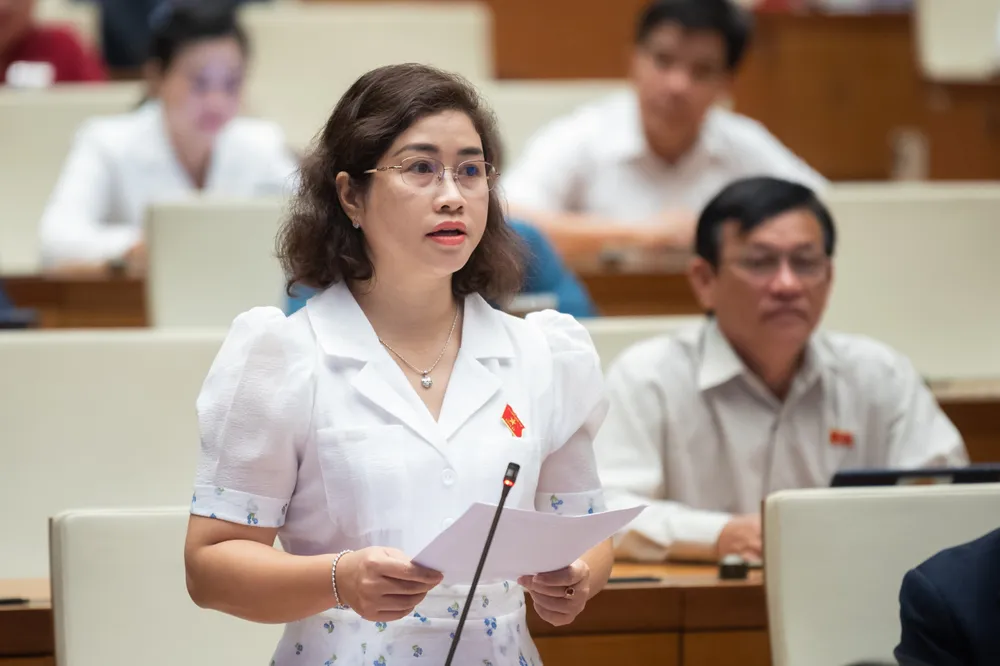 ĐB Phạm Thị Kiều. Ảnh: VIẾT CHUNG