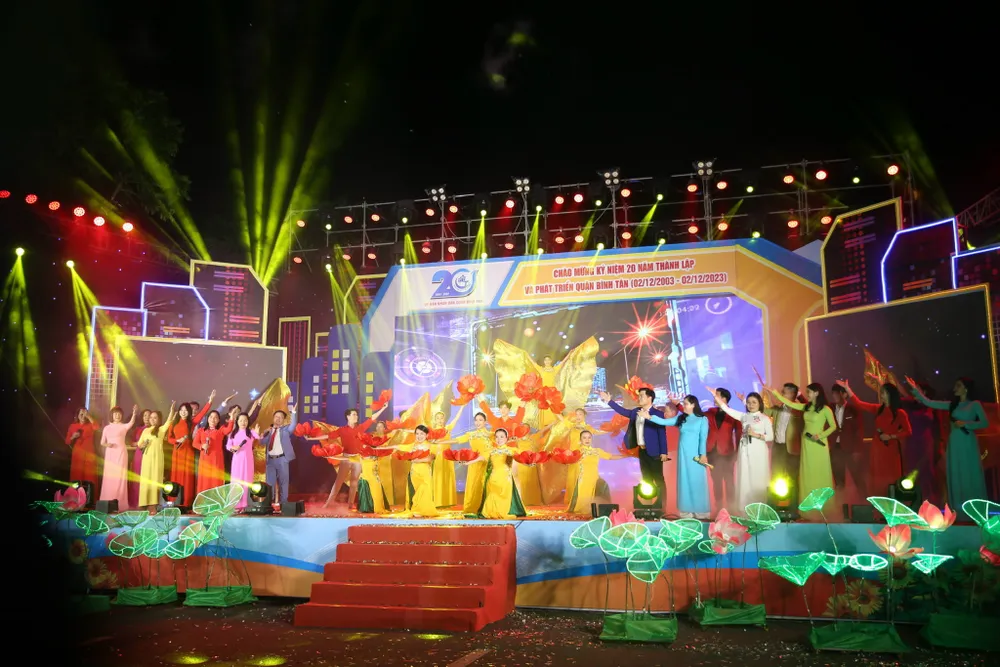Quận Bình Tân tổ chức chương trình nghệ thuật chào mừng kỷ niệm 20 năm thành lập và phát triển quận Bình Tân (2003 - 2023)