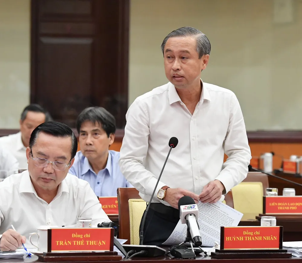 Giám đốc Sở Nội vụ TPHCM Huỳnh Thanh Nhân. Ảnh: VIỆT DŨNG