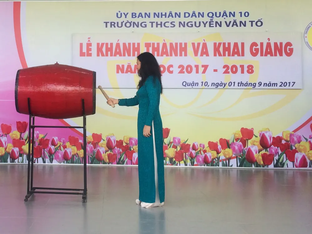 Khánh thành Trường THCS Nguyễn Văn Tố quận 10 ảnh 1