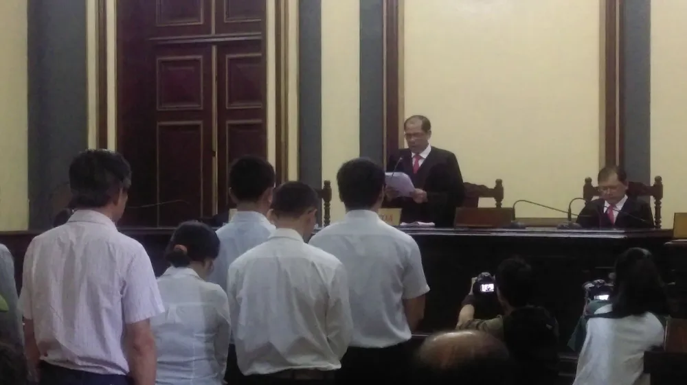 Chủ tọa phiên tòa tuyên án​