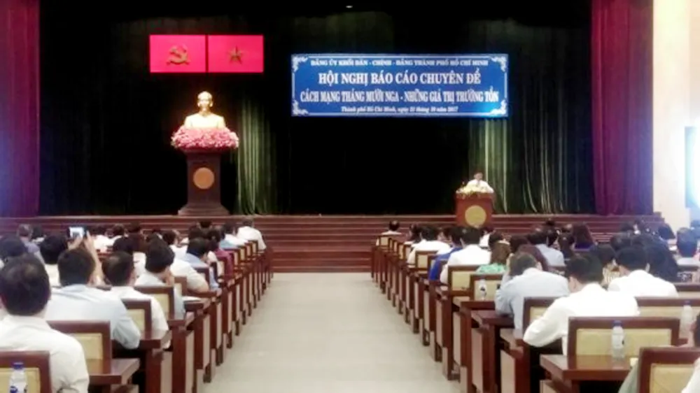 Hội nghị báo cáo chuyên đề “Cách mạng Tháng Mười Nga - Những giá trị trường tồn”