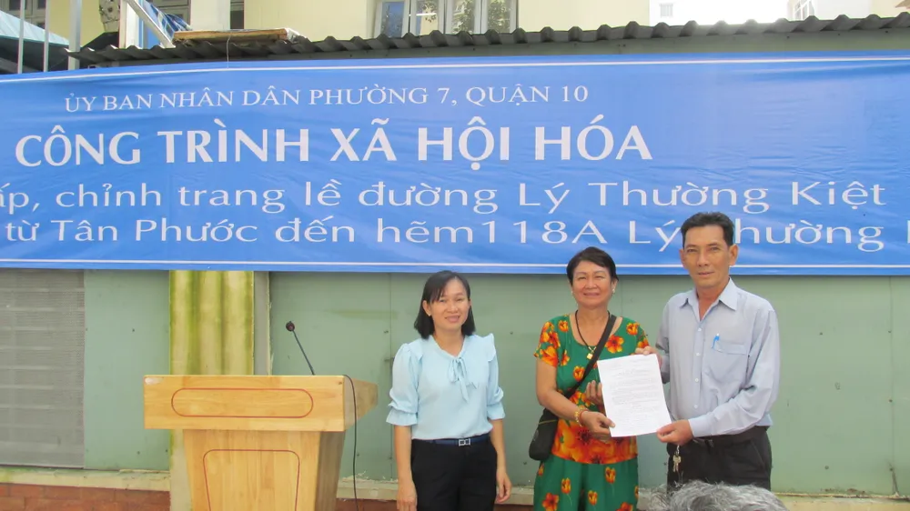 Xã hội hóa vỉa hè từ công tác dân vận ảnh 2