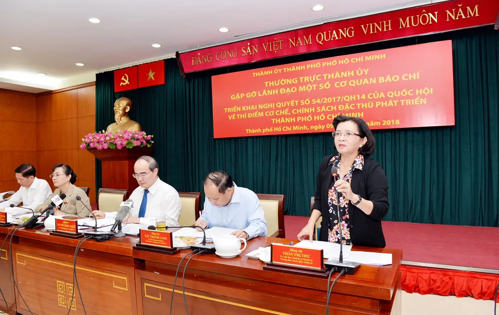 Phát huy vai trò của báo chí trong việc thực hiện cơ chế, chính sách đặc thù phát triển TPHCM ảnh 1