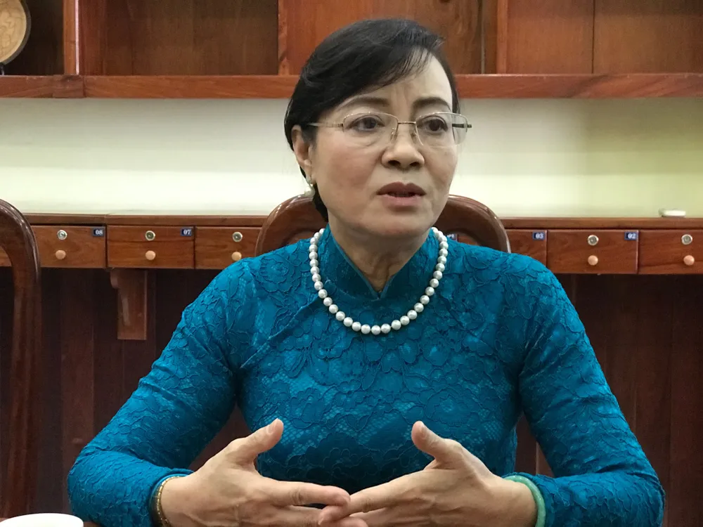 Nguyên Phó Bí thư Thành ủy, nguyên Chủ tịch HĐND TPHCM trả lời phỏng vấn PV Báo SGGP ngay sau khi nhận quyết định nghỉ hưu. Ảnh: KIỀU PHONG