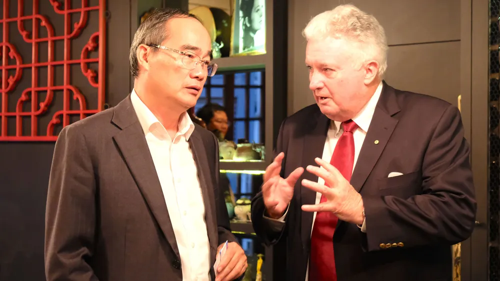 Bí thư Thành ủy TPHCM Nguyễn Thiện Nhân bắt đầu chuyến thăm Australia ảnh 1