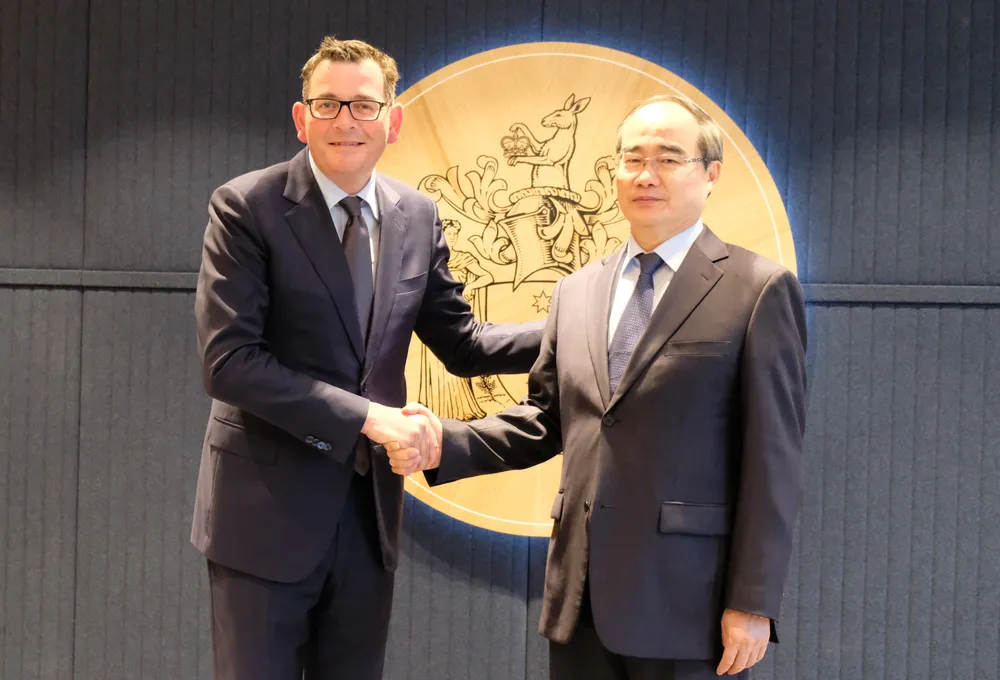 Bí thư Thành ủy Nguyễn Thiện Nhân hội kiến Thủ tướng Australia Scott Morrison ảnh 4