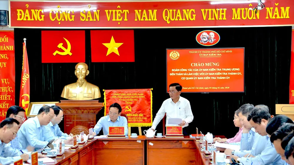 Ủy ban Kiểm tra Trung ương làm việc tại TPHCM ảnh 1