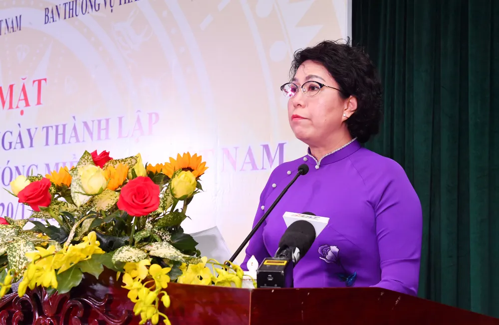 Họp mặt truyền thống kỷ niệm 60 năm Ngày thành lập Mặt trận Dân tộc giải phóng miền Nam Việt Nam ảnh 3