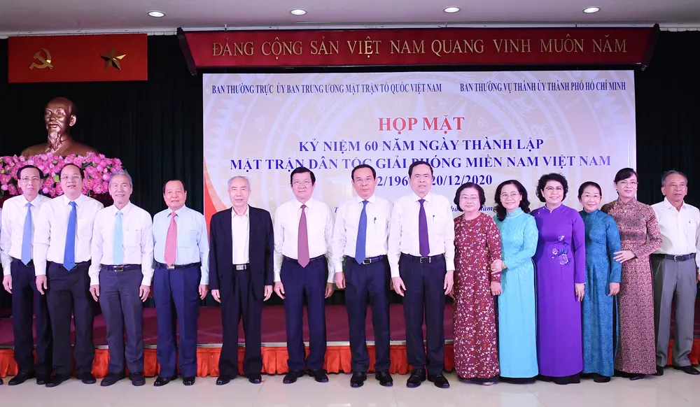 Họp mặt truyền thống kỷ niệm 60 năm Ngày thành lập Mặt trận Dân tộc giải phóng miền Nam Việt Nam ảnh 1