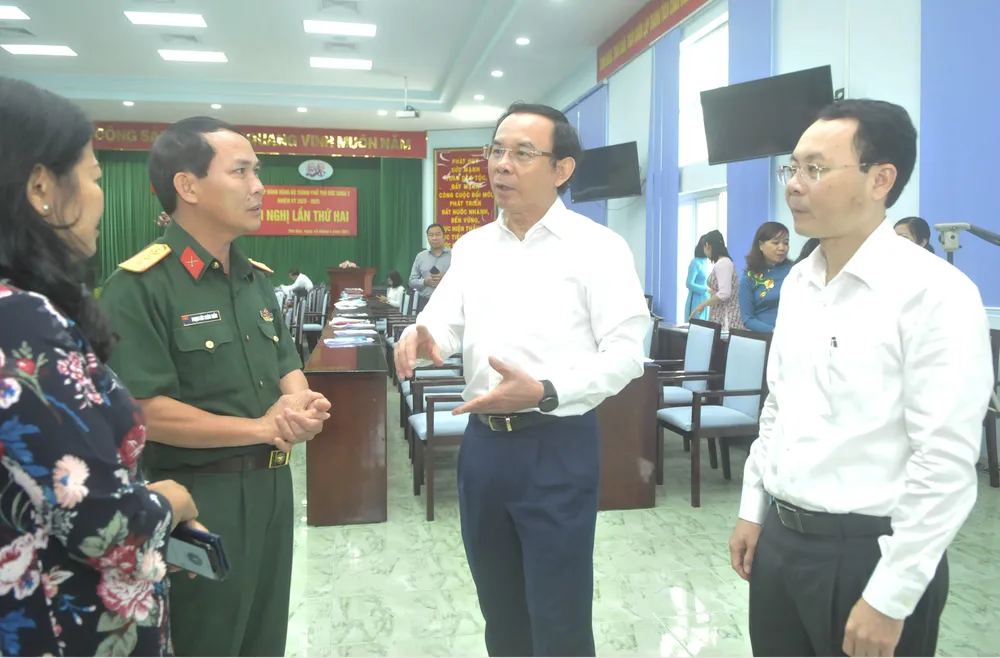 Bí thư Thành ủy TPHCM Nguyễn Văn Nên: TP Thủ Đức có điều kiện đặc thù, thì phải có cơ chế đặc thù ảnh 5