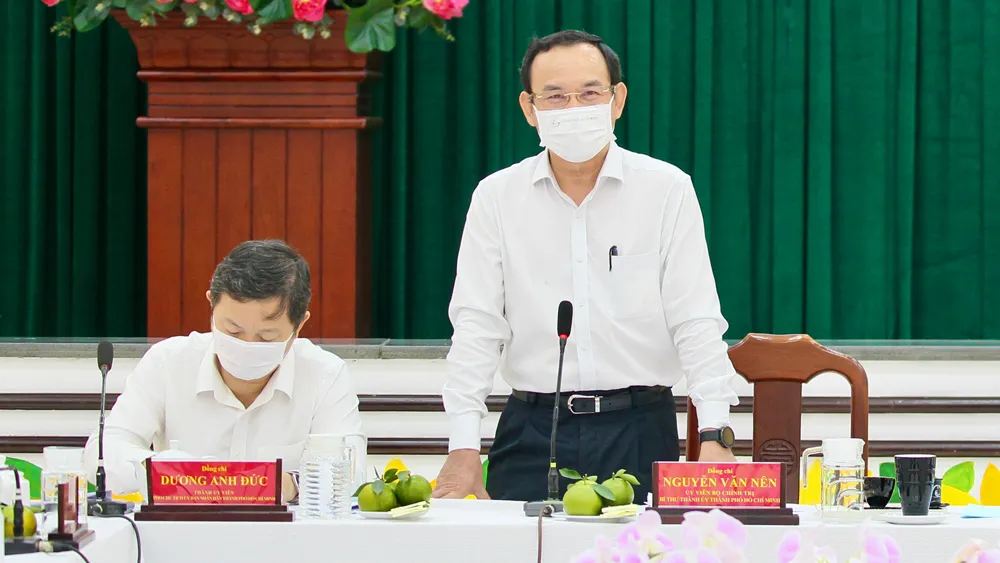 Bí thư Thành ủy TPHCM Nguyễn Văn Nên mong muốn khôi phục hình ảnh vàng son của quận 5 ảnh 1