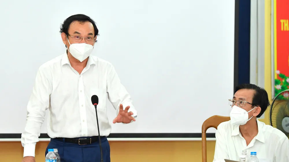 Bí thư Thành ủy TPHCM Nguyễn Văn Nên: Huy động trí tuệ, nhân lực, vật lực phòng, chống dịch Covid-19 ảnh 1