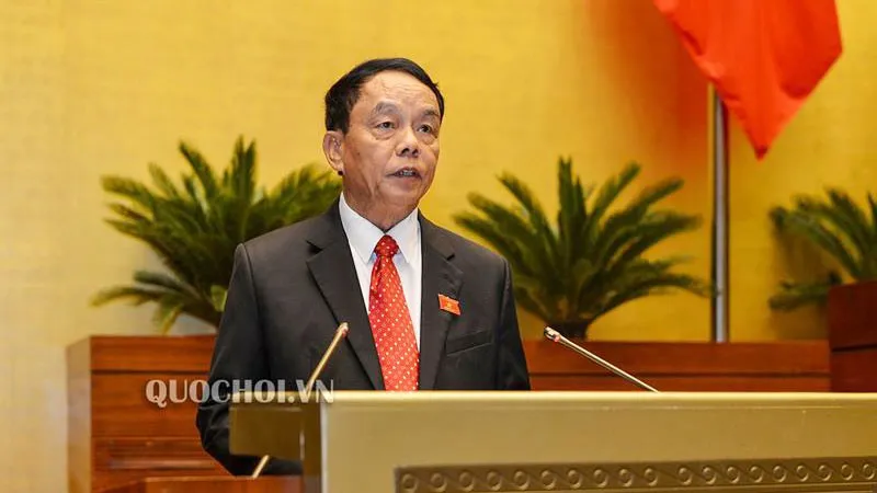 Chủ nhiệm Ủy ban Quốc phòng và An ninh Võ Trọng Việt trình bày báo cáo giải trình, tiếp thu, chỉnh lý dự thảo Luật​  ​