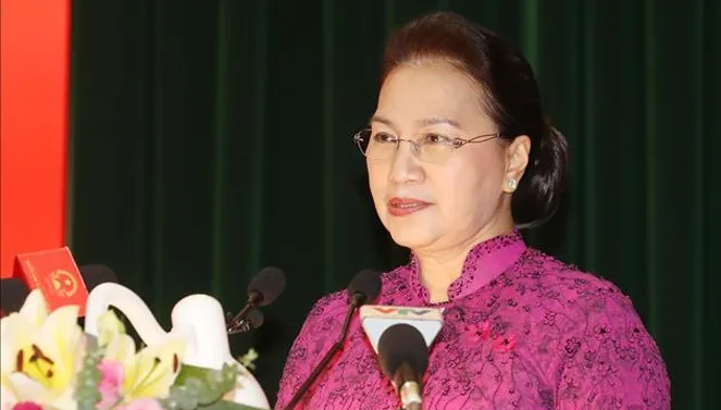 Chủ tịch Quốc hội phát biểu tại hội nghị