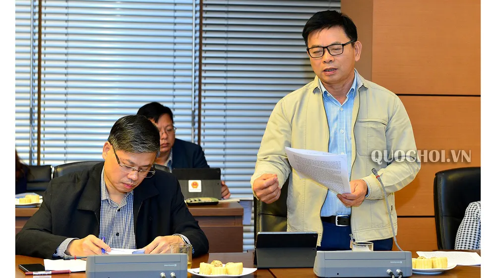 Ủy viên Thường trực Ủy ban Quốc phòng – An ninh Nguyễn Thanh Hồng phát biểu tại hội nghị. Ảnh: Cổng thông tin điện tử Quốc hội