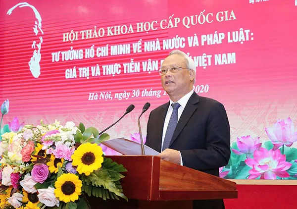 Hội thảo khoa học “Tư tưởng Hồ Chí Minh về Nhà nước và pháp luật: Giá trị và thực tiễn vận dụng ở Việt Nam” ảnh 2