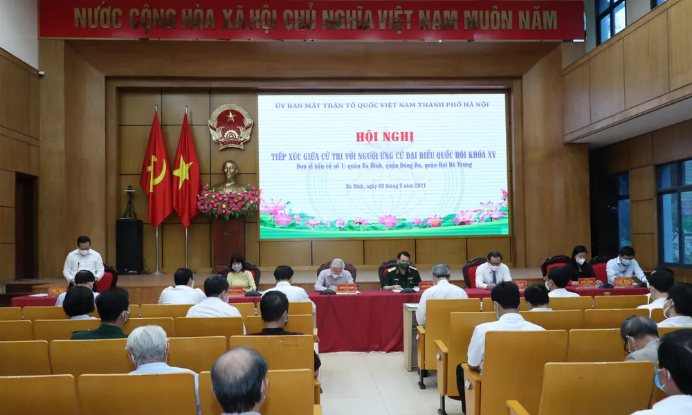 Tổng Bí thư Nguyễn Phú Trọng tiếp xúc trực tuyến với hơn 2.400 cử tri  ​ ảnh 1