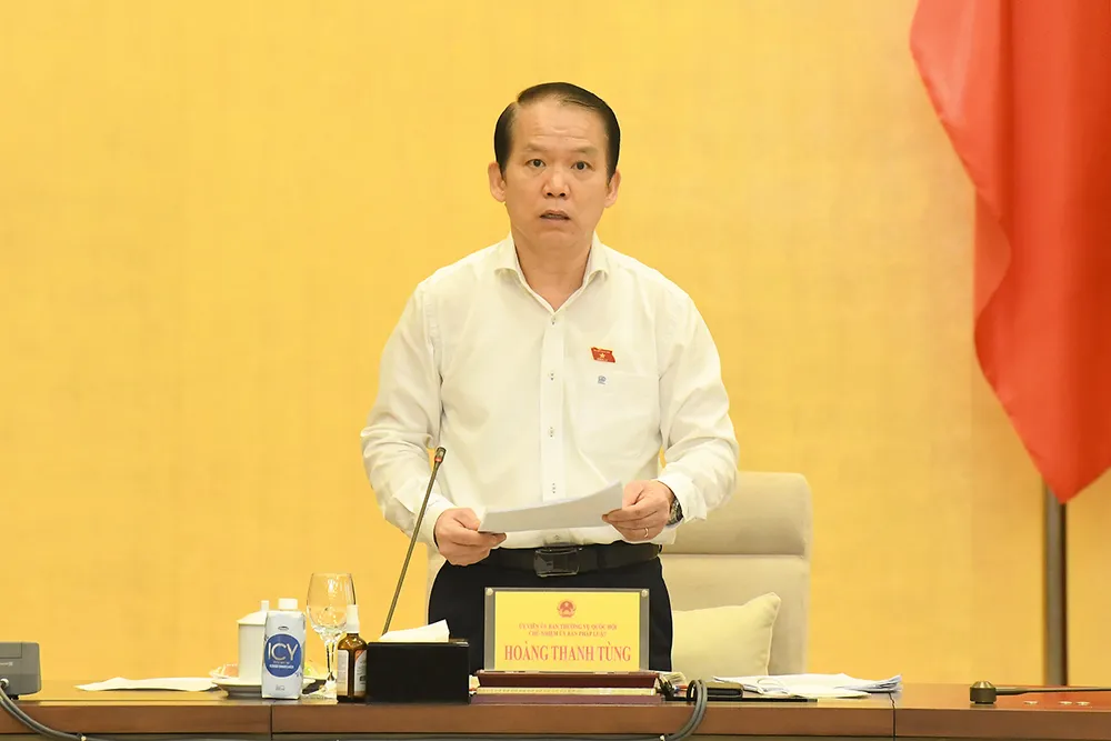 Chủ tịch Quốc hội Vương Đình Huệ chủ trì phiên họp về hoàn thiện và tổ chức thi hành pháp luật ảnh 2