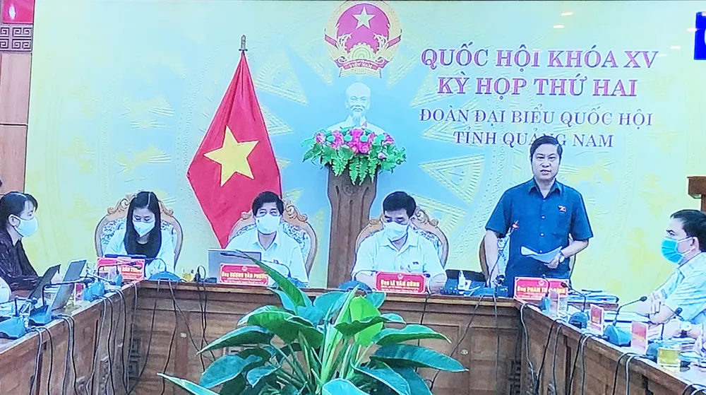 ĐB Phan Thái Bình (Quảng Nam) phát biểu