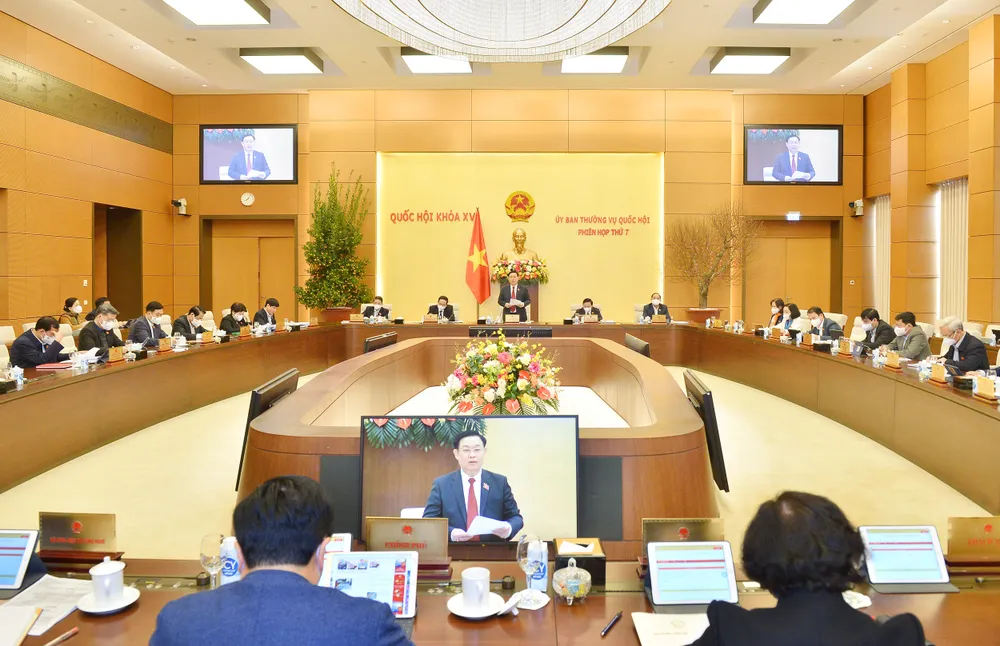 Ủy ban Thường vụ Quốc hội khai mạc phiên họp thứ 7   ảnh 1