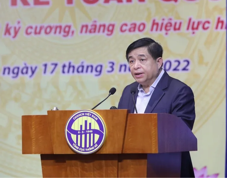 ​  Bộ trưởng Bộ KH-ĐT Nguyễn Chí Dũng phát biểu khai mạc hội nghị