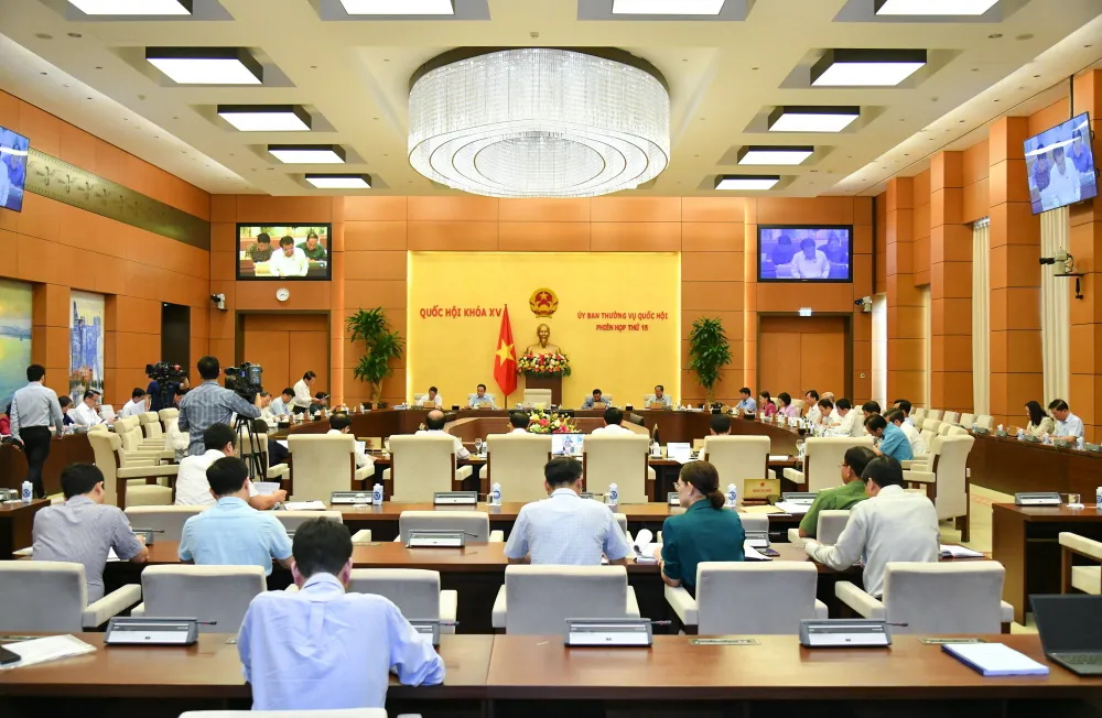 Tại phiên họp thứ 15, UBTVQH xem xét các báo cáo của Chánh án TANDTC và Viện trưởng VKSNDTC về công tác giải quyết khiếu nại, tố cáo năm 2022 