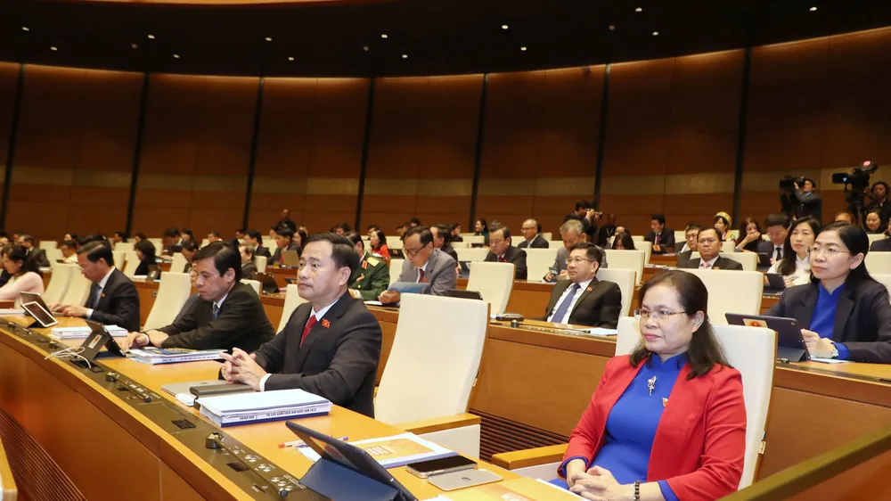 Quốc hội khai mạc trọng thể kỳ họp thứ 4 tại Hội trường Diên Hồng ảnh 6