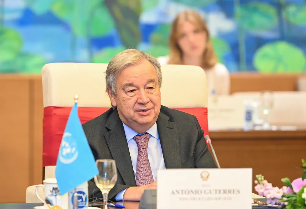 Chủ tịch Quốc hội Vương Đình Huệ hội kiến Tổng Thư ký Liên hiệp quốc António Guterres ​  ​ ảnh 2
