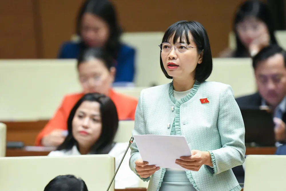 ĐB Nguyễn Thị Việt Nga (Hải Dương). Ảnh: QUANG PHÚC