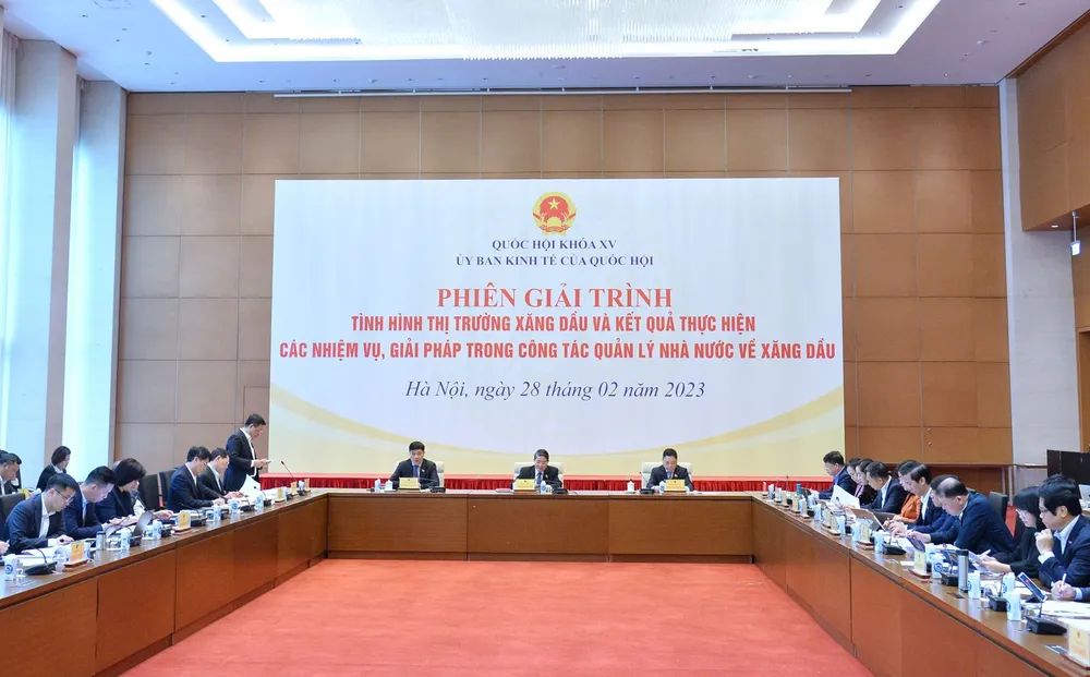 Quang cảnh phiên giải trình