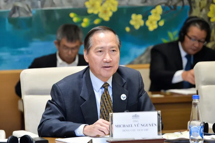 Đồng Chủ tịch VBF Michael Vũ Nguyên phát biểu.jpg