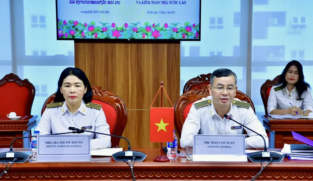 Lãnh đạo KTNN Việt Nam dự buổi tiếp