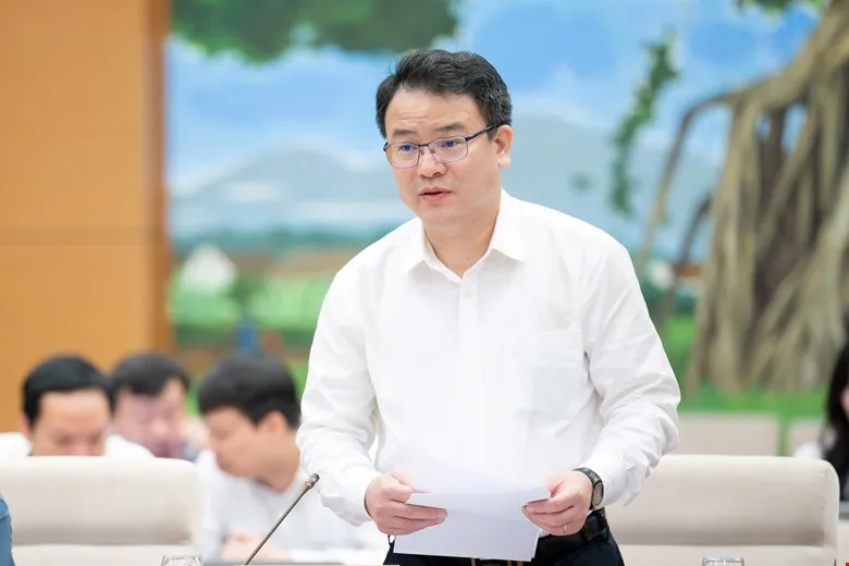 Thứ trưởng Bộ Tài chính Trần Quốc Phương trình bày về dự thảo Luật Quy hoạch (sửa đổi)