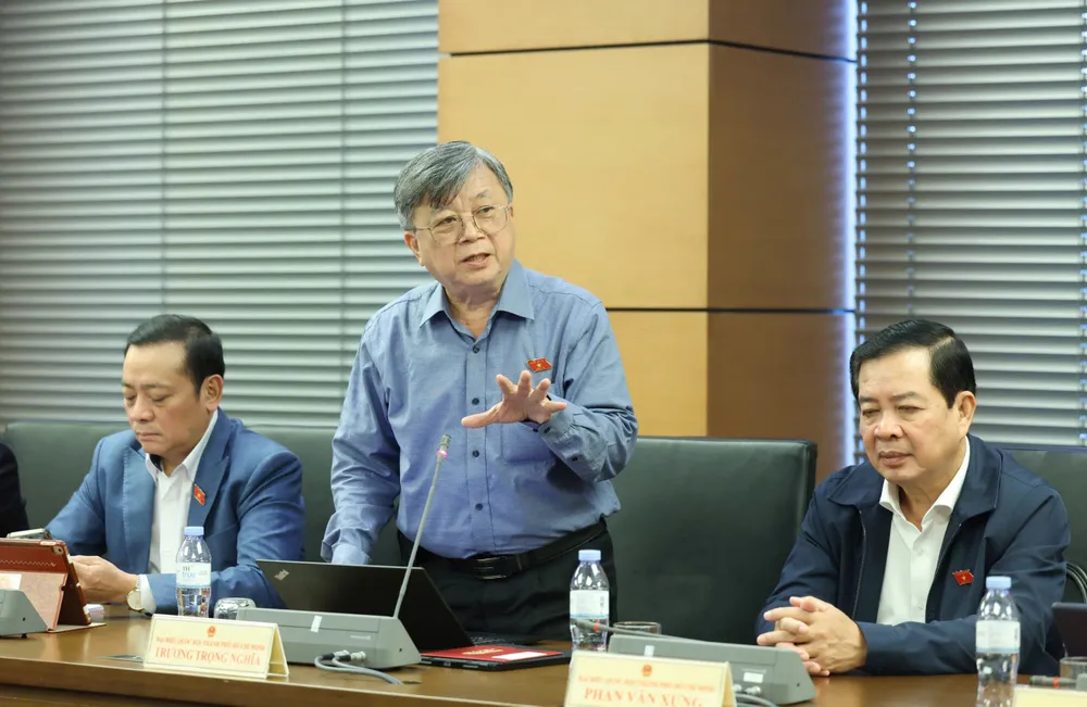 ĐB Trương Trọng Nghĩa (TPHCM). Ảnh: VIẾT CHUNG 