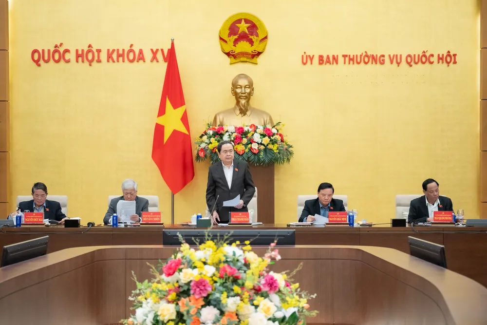 Chủ tịch Quốc hội Trần Thanh Mẫn chủ trì Hội nghị Ban Thường vụ Đảng ủy Quốc hội và Ủy ban Thường vụ Quốc hội