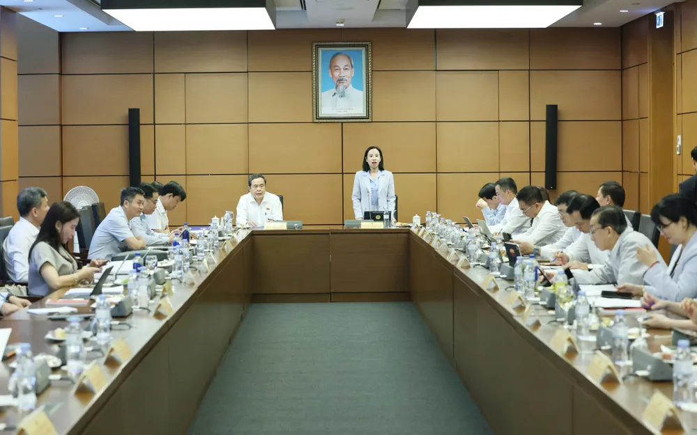 Đoàn ĐBQH TPHCM thảo luận về các dự án luật, sáng 19-10. Ảnh: QUANG PHÚC 