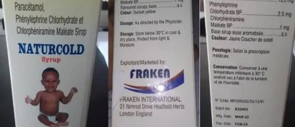 WHO: Siro ho Naturcold chứa chất diethylene glycol cực cao