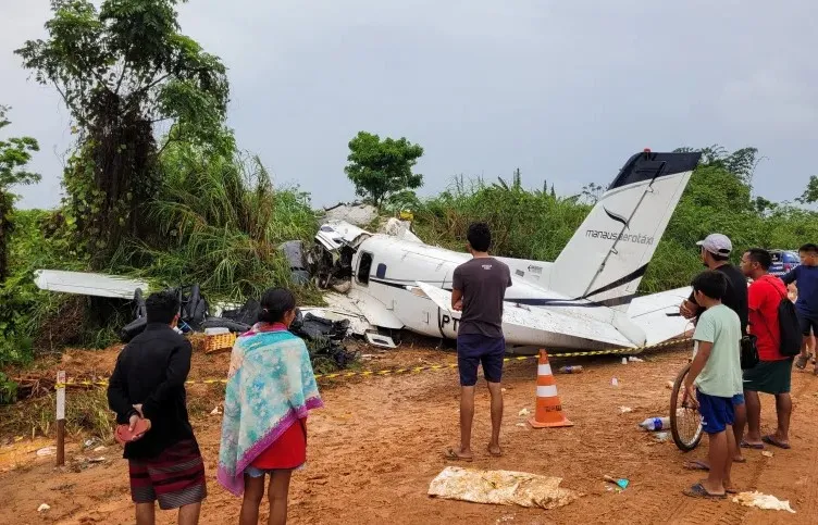 Hiện trường vụ tai nạn máy bay tại bang Amazonas tháng 9-2023. Ảnh: Reuters