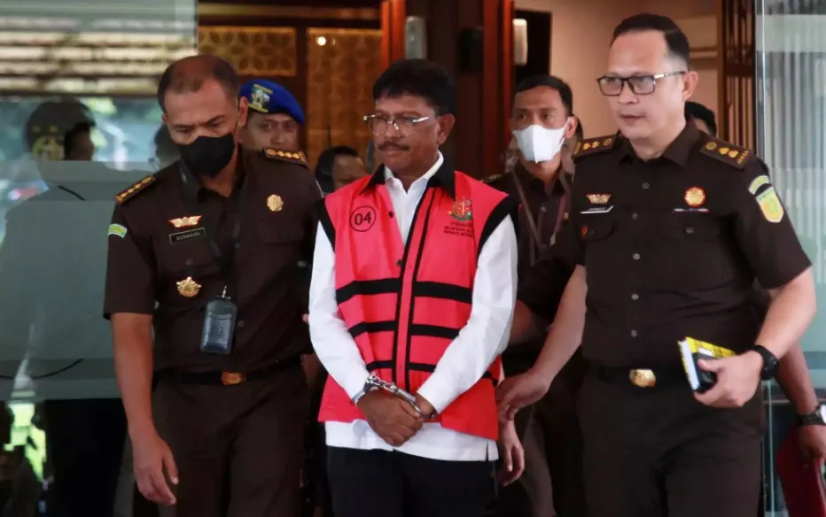 Cựu Bộ trưởng Truyền thông và Công nghệ thông tin Johnny Gerard Plate. Ảnh: TELECOM.COM