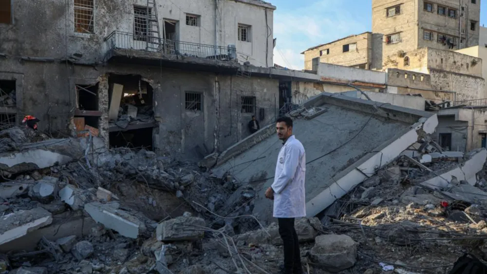 Một địa điểm bị Israel không kích tại Dải Gaza. Ảnh: THX