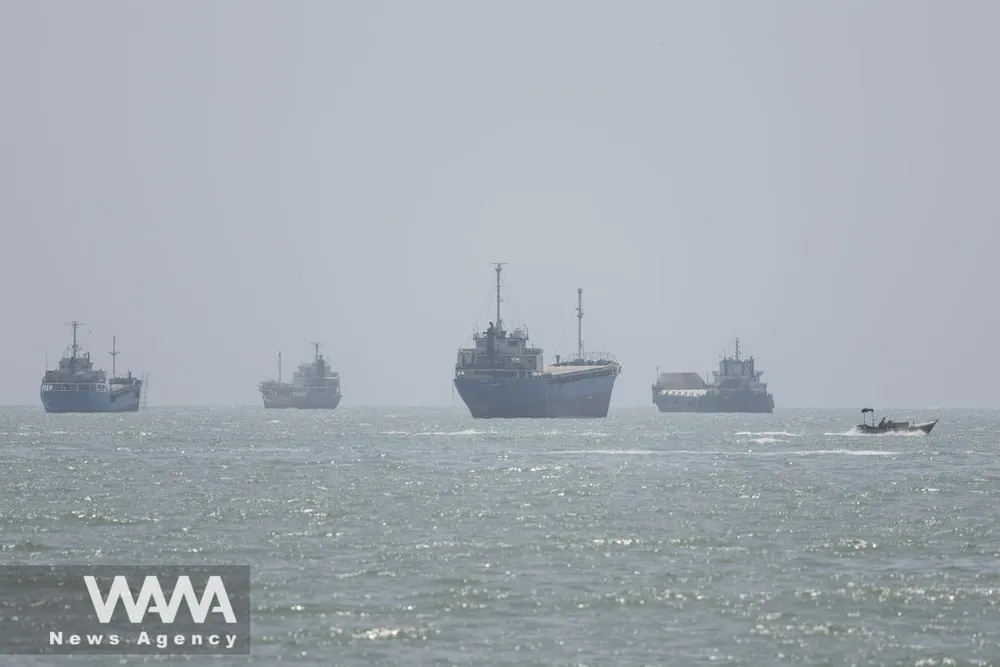 Tàu, thuyền tại eo biển Hormuz. Ảnh: WANA