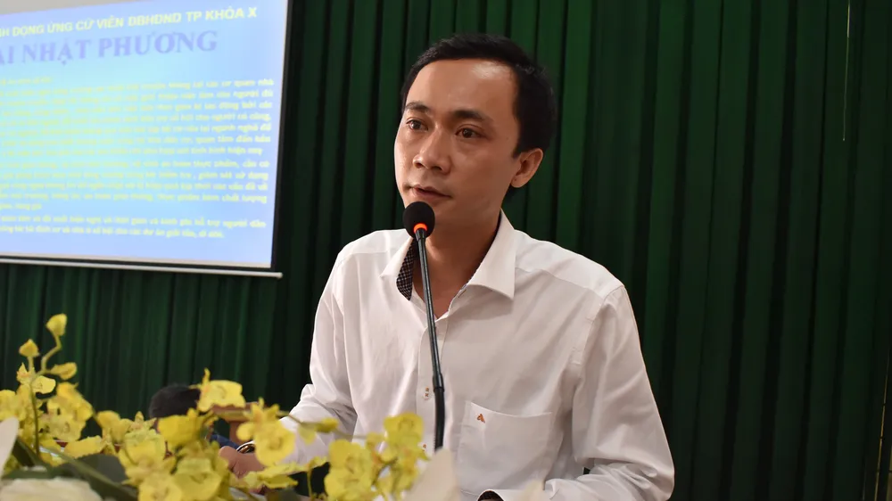 Ứng cử viên cam kết đảm bảo chất lượng môi trường sống nếu trúng cử HĐND TPHCM ảnh 3